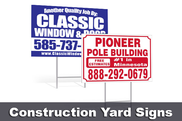 Construction Yard Signs